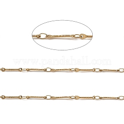 Ion Plating(IP) 304 Stainless Steel Rectangle Link Chains&nbsp;CHS-G025-11G