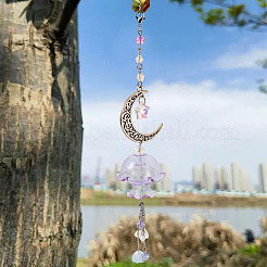 6 Sets 6 Colors Transparent Glass Bead Caps&nbsp;GLAA-BY0001-06