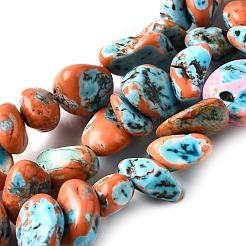 Dyed Natural Magnesite Beads Strands&nbsp;G-L617-A01-01