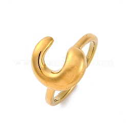304 Stainless Steel Open Cuff Rings for Women&nbsp;LS-RJEW-M060-01G-03