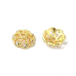 Rack Plating Brass Beads Caps&nbsp;KK-B088-02B-G