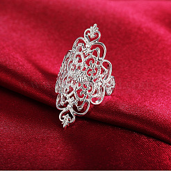 Hollow Out Flower Brass Finger Rings for Women&nbsp;FS-WG816AE-02