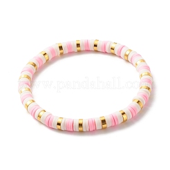 Handmade Polymer Clay Heishi Beads Stretch Bracelets Set&nbsp;BJEW-JB07397