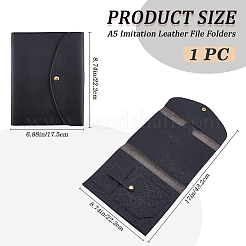 Imitation Leather & Zinc Alloy File Folders&nbsp;AJEW-WH20006-44C