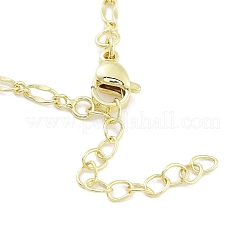 Brass Micro Pave Clear Cubic Zirconia Pendant Necklaces&nbsp;NJEW-B101-03G-01