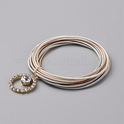 Iron Stretch Chains Multi-strand Bracelet&nbsp;BJEW-WH0023-07