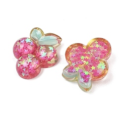 Fruit Theme Transparent Epoxy Resin Cabochons&nbsp;LS-RESI-XCP0002-64B