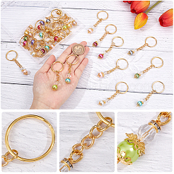 2 Sets Baptism Beaded Glass Pearl Angel Keychain&nbsp;KEYC-PH0001-74