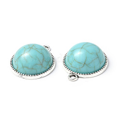 Resin Imitation Turquoise Pendants&nbsp;PALLOY-M203-23AS-A