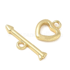 Brass Toggle Clasps&nbsp;KK-CBAFC6C-07C-G