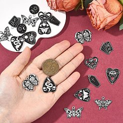 20Pcs 10 Styles Alloy Enamel Pendants&nbsp;ENAM-YW0008-58