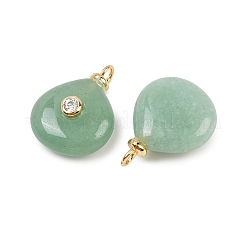 Natural Green Aventurine Pendants&nbsp;KK-B157-42E-06