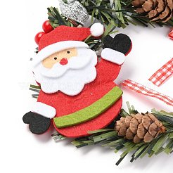Plastic Christmas Wreath Decorations&nbsp;HJEW-B002-03