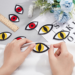 8Pcs 2 Style Eye Iron on/Sew on Patches&nbsp;DIY-FG0004-19