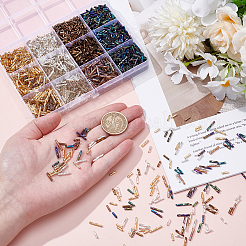 2092Pcs 12 Styles Glass Twisted Bugle Beads&nbsp;SEED-PH0002-49