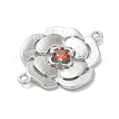 Brass Pave Glass Connector Charms&nbsp;KK-Z073-32P-03