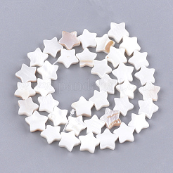 Natural Freshwater Shell Beads Strands&nbsp;X-SHEL-Q021-07