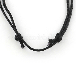 Waxed Cotton Cord Necklace Making&nbsp;NJEW-R186-03