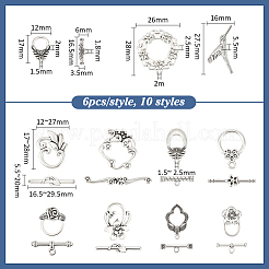 Tibetan Style Alloy Toggle Clasps&nbsp;FIND-PH0028-46