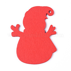Natural Poplar Wood Big Pendants&nbsp;WOOD-D010-02A
