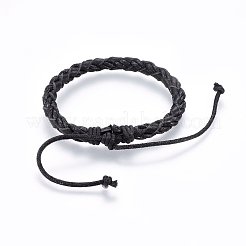 Braided Leather Cord Bracelets&nbsp;BJEW-F347-10B