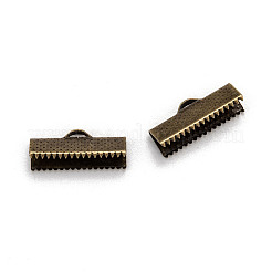 Iron Ribbon Crimp Ends&nbsp;IFIN-S008-AB-NF