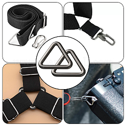 20Pcs Triangle Alloy Linking Rings&nbsp;FIND-CY0001-17B