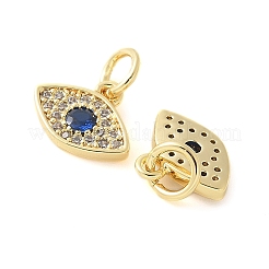 Brass Micro Pave Cubic Zirconia Charms&nbsp;KK-U056-27G