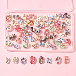60Pcs 12 Styles Printed Natural Shell Beads&nbsp;BSHE-FS0001-08