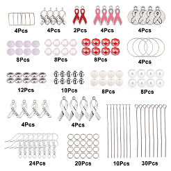 168Pcs Alloy Enamel Pendants & Synthetic Turquoise Beads & Glass Beads & Brass Linking Rings&nbsp;DIY-SC0018-01