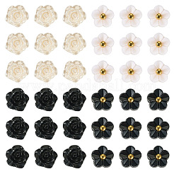 40Pcs 2 Styles 1-Hole ABS Plastic Buttons&nbsp;BUTT-TA0001-32
