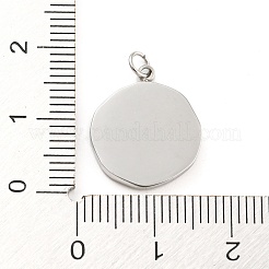 Tarnish Resistant 304 Stainless Steel Pendant Rhinestone Settings&nbsp;LS-STAS-P333-05P