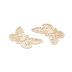 Brass Filigree Connector Charms&nbsp;KK-B064-03LG