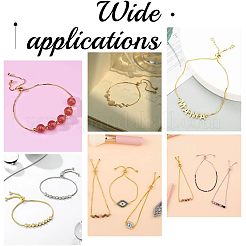 Brass Slider Bracelets Making&nbsp;MAK-UN0001-01