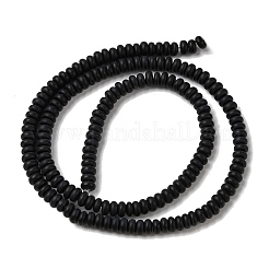 Natural Black Onyx(Dyed & Heated) Beads Strands&nbsp;G-P575-A37-4x2mm