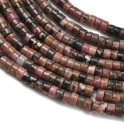 Natural Rhodonite Beads Strands&nbsp;G-Z110-A15-2x4mm