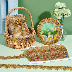 Metallic Polyester Ribbons&nbsp;SRIB-WH0011-027
