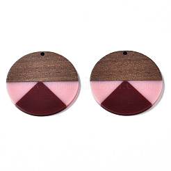 Resin & Walnut Wood Pendants&nbsp;RESI-S389-070A-A14