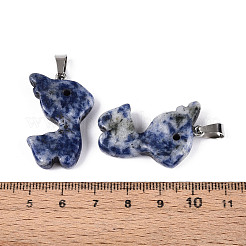 Natural Blue Spot Jasper Pendants&nbsp;G-T144-11K