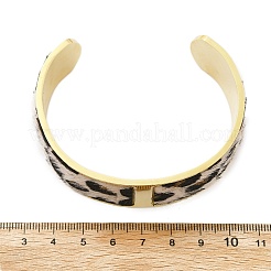304 Stainless Steel Open Cuff Bangles for Women&nbsp;BJEW-K237-14G