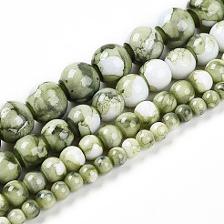 Baking Paint Glass Beads&nbsp;X1-DGLA-N003-8mm-C06