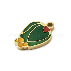 304 Stainless Steel Enamel Charms&nbsp;STAS-I335-04G-03