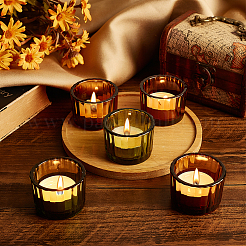 12Pcs 2 Colors Transparent Glass Candle Holders&nbsp;DJEW-GA0001-58