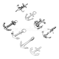 8Pcs 8 Styles 304 Stainless Steel Links Connectors&nbsp;STAS-UN0021-25AS