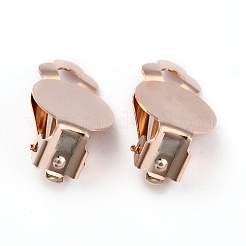 304 Stainless Steel Clip-on Earring Setting&nbsp;STAS-L244-49RG
