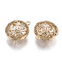 Brass Pendant Cabochon Settings&nbsp;KK-S356-412-NF