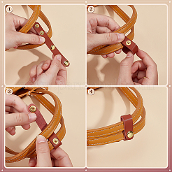 4Pcs 2 Colors Leather Purse Shortener Adjustable Buckles&nbsp;FIND-PH0027-98A