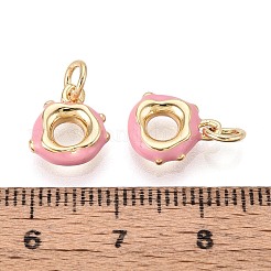 Brass Enamel Pendants&nbsp;KK-T072-21G