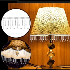 Rhinestone & Iron Tassels Chain&nbsp;PW-WG44583-01