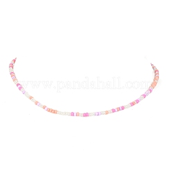 Glass Seed Beaded Necklace&nbsp;NJEW-JN04360